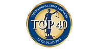 Top 40 El logotipo de National Trial Lawyers.