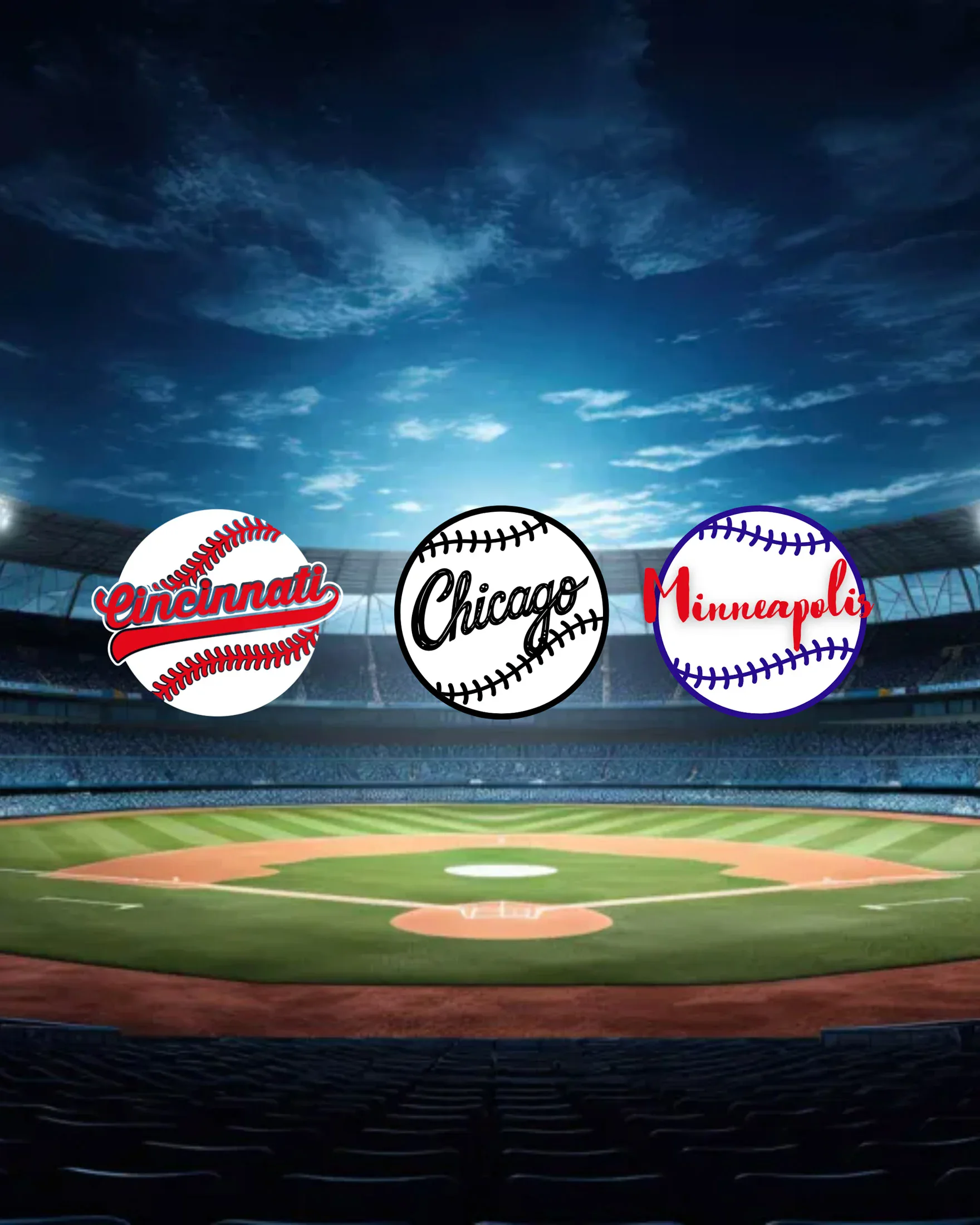 Baseball logos.